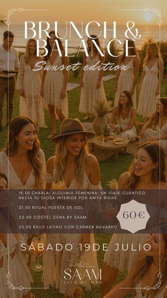Evento Exclusivo: Brunch & Balance Sunset Edition en Saam Club de Mar - 19 de Julio de 2025