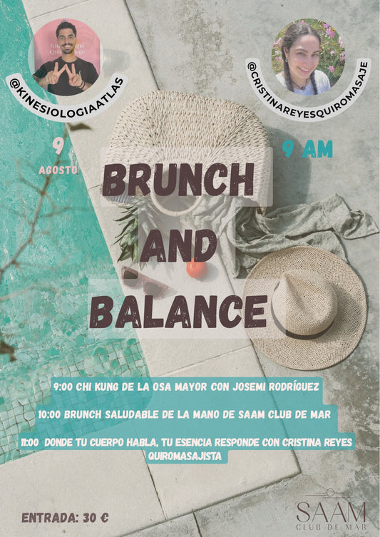 Evento Exclusivo Brunch and Balance. Sábado 9 de agosto en Saam Club de Mar
