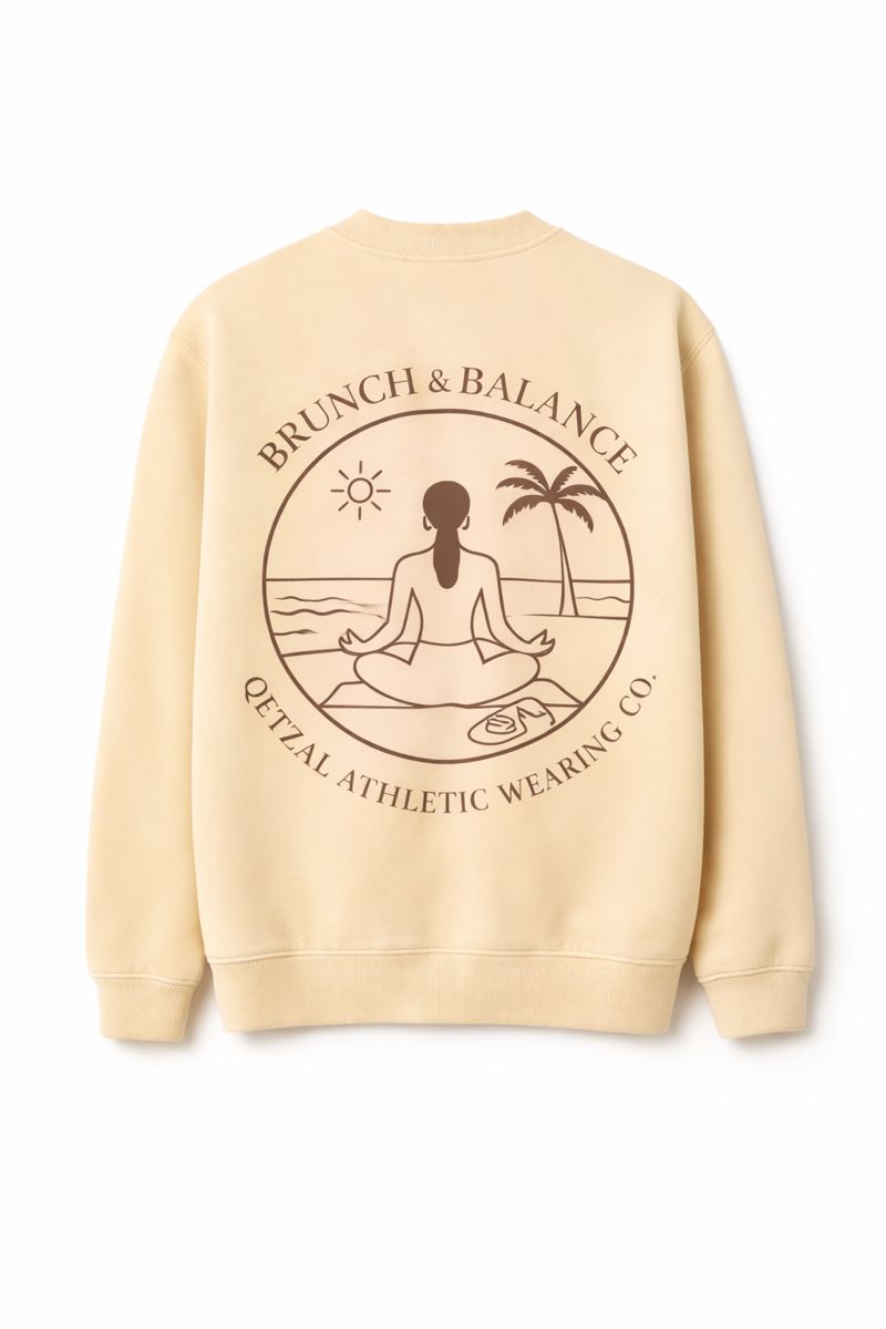 Sudadera Brunch and Balance by Quetzal Atlethic